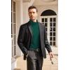 imageCOOFANDY Mens Casual Slim Fit Turtleneck T Shirts Lightweight Basic Cotton PulloversDark Green