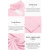 imageCOOFANDY Mens Casual Slim Fit Turtleneck T Shirts Lightweight Basic Cotton PulloversLight Pink