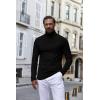 imageCOOFANDY Mens Turtle Neck Shirts High Neck Mock Neck T Shirts Long Sleeve Slim Fit Sweater Casual Thermal PulloverBlack