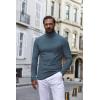 imageCOOFANDY Mens Turtle Neck Shirts High Neck Mock Neck T Shirts Long Sleeve Slim Fit Sweater Casual Thermal PulloverDark Blue