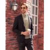 imageCOOFANDY Mens Turtleneck Sweater Slim Fit Casual Warm Twisted Knitted Pullover Sweaters01khaki