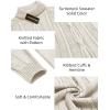 imageCOOFANDY Mens Turtleneck Sweater Slim Fit Casual Warm Twisted Knitted Pullover SweatersBeige