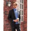 imageCOOFANDY Mens Turtleneck Sweater Slim Fit Casual Warm Twisted Knitted Pullover SweatersBlue