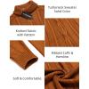imageCOOFANDY Mens Turtleneck Sweater Slim Fit Casual Warm Twisted Knitted Pullover SweatersCaramel