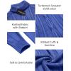 imageCOOFANDY Mens Turtleneck Sweater Slim Fit Casual Warm Twisted Knitted Pullover SweatersRoyal Blue