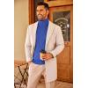 imageCOOFANDY Mens Turtleneck Sweater Slim Fit Casual Warm Twisted Knitted Pullover SweatersRoyal Blue