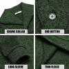 imageCOOFANDY Men Dress Sweater Shawl Collar Sweatshirt Fashion Light Fleece Sweatshirt Dark BlueBlackish Green