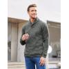 imageCOOFANDY Men Dress Sweater Shawl Collar Sweatshirt Fashion Light Fleece Sweatshirt Dark BlueDark Grey