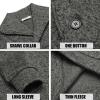 imageCOOFANDY Men Dress Sweater Shawl Collar Sweatshirt Fashion Light Fleece Sweatshirt Dark BlueDark Grey