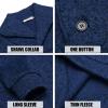 imageCOOFANDY Men Dress Sweater Shawl Collar Sweatshirt Fashion Light Fleece Sweatshirt Dark BlueNavy Blue