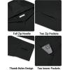 imageCOOFANDY Men Full Zip UPF 50 Sun Protection Hoodie Jacket Long Sleeve Lightweight Breathable UV Shirts with PocketsBlack