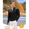 imageCOOFANDY Men Full Zip UPF 50 Sun Protection Hoodie Jacket Long Sleeve Lightweight Breathable UV Shirts with PocketsBlack