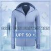 imageCOOFANDY Men Full Zip UPF 50 Sun Protection Hoodie Jacket Long Sleeve Lightweight Breathable UV Shirts with PocketsBlue