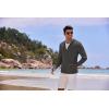 imageCOOFANDY Men Full Zip UPF 50 Sun Protection Hoodie Jacket Long Sleeve Lightweight Breathable UV Shirts with PocketsDark Grey