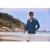 imageCOOFANDY Men Full Zip UPF 50 Sun Protection Hoodie Jacket Long Sleeve Lightweight Breathable UV Shirts with PocketsDeep Blue