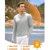 imageCOOFANDY Men Full Zip UPF 50 Sun Protection Hoodie Jacket Long Sleeve Lightweight Breathable UV Shirts with PocketsLight Gray