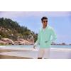 imageCOOFANDY Men Full Zip UPF 50 Sun Protection Hoodie Jacket Long Sleeve Lightweight Breathable UV Shirts with PocketsLight Green