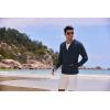 imageCOOFANDY Men Full Zip UPF 50 Sun Protection Hoodie Jacket Long Sleeve Lightweight Breathable UV Shirts with PocketsNavy Blue