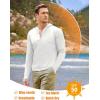 imageCOOFANDY Men Full Zip UPF 50 Sun Protection Hoodie Jacket Long Sleeve Lightweight Breathable UV Shirts with PocketsWhite
