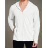 imageCOOFANDY Men Full Zip UPF 50 Sun Protection Hoodie Jacket Long Sleeve Lightweight Breathable UV Shirts with PocketsWhite
