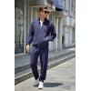 imageCOOFANDY Mens 2 Piece Tracksuit Casual Sweatsuits Full Zip Track Suits Jogging Athletic Suit SetsBlue Violet