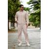 imageCOOFANDY Mens 2 Piece Tracksuit Casual Sweatsuits Full Zip Track Suits Jogging Athletic Suit SetsChampagne