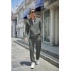 imageCOOFANDY Mens 2 Piece Tracksuit Casual Sweatsuits Full Zip Track Suits Jogging Athletic Suit SetsDark Grey