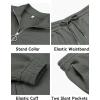 imageCOOFANDY Mens 2 Piece Tracksuit Casual Sweatsuits Full Zip Track Suits Jogging Athletic Suit SetsDark Grey