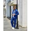 imageCOOFANDY Mens 2 Piece Tracksuit Casual Sweatsuits Full Zip Track Suits Jogging Athletic Suit SetsSapphire Blue