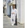 imageCOOFANDY Mens 2 Piece Tracksuit Casual Sweatsuits Full Zip Track Suits Jogging Athletic Suit SetsWhite
