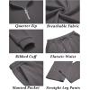 imageCOOFANDY Mens 2 Piece Tracksuit Set Polo Athletic Sweatsuit Quarter Zip Jogging Long Sleeve Casual Sports OutfitsDark Grey