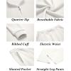 imageCOOFANDY Mens 2 Piece Tracksuit Set Polo Athletic Sweatsuit Quarter Zip Jogging Long Sleeve Casual Sports OutfitsWhite