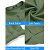 imageCOOFANDY Mens 2 Pieces Linen Set Henley Shirt Short Sleeve and Shorts Summer Beach Yoga Matching OutfitsArmy Green