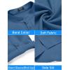 imageCOOFANDY Mens 2 Pieces Linen Set Henley Shirt Short Sleeve and Shorts Summer Beach Yoga Matching OutfitsDenim Blue