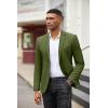 imageCOOFANDY Mens Casual Blazer Slim Fit Suit Jackets Two Button Lightweight Knit Sport CoatArmy Green