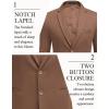 imageCOOFANDY Mens Casual Blazer Slim Fit Suit Jackets Two Button Lightweight Knit Sport CoatBrown