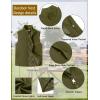 imageCOOFANDY Mens Casual Outerwear Vest Lightweight FullZip Sleeveless Jacket Outdoor Hiking Travel Golf Vest with PocketsArmy Green