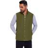 imageCOOFANDY Mens Casual Outerwear Vest Lightweight FullZip Sleeveless Jacket Outdoor Hiking Travel Golf Vest with PocketsArmy Green