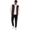 imageCOOFANDY Mens Casual Outerwear Vest Lightweight FullZip Sleeveless Jacket Outdoor Hiking Travel Golf Vest with PocketsCoffee