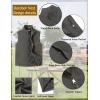 imageCOOFANDY Mens Casual Outerwear Vest Lightweight FullZip Sleeveless Jacket Outdoor Hiking Travel Golf Vest with PocketsDark Grey