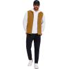 imageCOOFANDY Mens Casual Outerwear Vest Lightweight FullZip Sleeveless Jacket Outdoor Hiking Travel Golf Vest with PocketsLight Brown