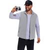 imageCOOFANDY Mens Casual Outerwear Vest Lightweight FullZip Sleeveless Jacket Outdoor Hiking Travel Golf Vest with PocketsLight Grey