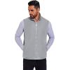 imageCOOFANDY Mens Casual Outerwear Vest Lightweight FullZip Sleeveless Jacket Outdoor Hiking Travel Golf Vest with PocketsLight Grey