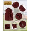 imageCOOFANDY Mens Casual Outerwear Vest Lightweight FullZip Sleeveless Jacket Outdoor Hiking Travel Golf Vest with PocketsWine Red