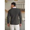 imageCOOFANDY Mens Crewneck Knit Sweater Slim Fit Lightweight Casual Twist Patterned Cable Knitted PulloverAdark Grey