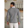 imageCOOFANDY Mens Crewneck Knit Sweater Slim Fit Lightweight Casual Twist Patterned Cable Knitted PulloverAgrey