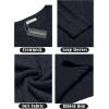 imageCOOFANDY Mens Crewneck Knit Sweater Slim Fit Lightweight Casual Twist Patterned Cable Knitted PulloverAnavy Blue
