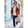 imageCOOFANDY Mens Crewneck Knit Sweater Slim Fit Lightweight Casual Twist Patterned Cable Knitted PulloverAwhite