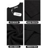 imageCOOFANDY Mens Crewneck Knit Sweater Slim Fit Lightweight Casual Twist Patterned Cable Knitted PulloverBblack