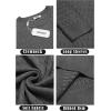 imageCOOFANDY Mens Crewneck Knit Sweater Slim Fit Lightweight Casual Twist Patterned Cable Knitted PulloverBdark Grey